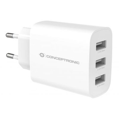CARICATORE USB CONCEPTRONIC ALTHEA13W A 3 PORTE DA 30W - BIANCO FINO:31/03