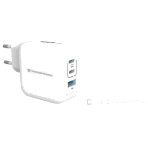 CARICATORE PD USB GAN CONCEPTRONIC ALTHEA17W BIANCO A 3P DA 67W FINO:31/03