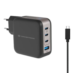 CARICATORE PD USB GAN CONCEPTRONIC ALTHEA18B NERO A 4P DA 100W FINO:31/03