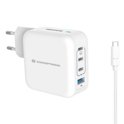 CARICATORE PD USB GAN CONCEPTRONIC ALTHEA18W BIANCO A 4P DA 100W FINO:31/03