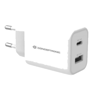 CARICATORE USB PD PPS CONCEPTRONIC ALTHEA11W A 2 PORTE DA 33W - BIANCO