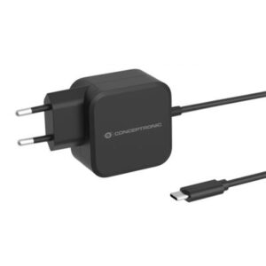 CARIBATTERIE USB-C PD GAN CONCEPTRONIC OZUL04BE DA 67W- USB-C INTEGRATO - CAVO 180CM FINO:31/03