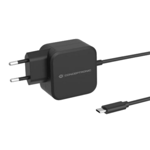 CARIBATTERIE USB-C PD GAN CONCEPTRONIC OZUL04BE DA 67W- USB-C INTEGRATO - CAVO 180CM FINO:31/03
