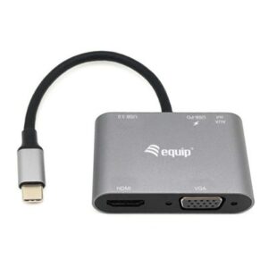 ADATTATORE MULTIFUNZIONALE EQUIP 133483 USB-C 5 IN 1- EAN: 4015867227589 FINO:31/03