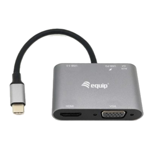 ADATTATORE MULTIFUNZIONALE EQUIP 133483 USB-C 5 IN 1- EAN: 4015867227589 FINO:31/03