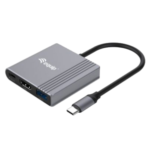 ADATTATORE 3 IN 1 EQUIP 133488 DA USB-C A HDMI/USB-A/USB PD - EAN: 4015867228876 FINO:31/03