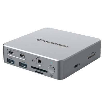 DOCKING STATION 15IN1 CONCEPTRONIC DONN25G DISPLAYLINK USB 3.2 GEN 2 -USB-A 5 GPBS X2-USB-A10 GBPS X2-USB-C 10 GBPS X FINO:31/03