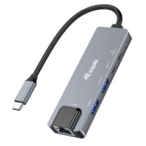 ADATTATORE DA USB-C A ETHERNET 2.5G EQUIP 133496 + HUB USB3.2 GEN1 3P CON PD 100W - EAN:4015867239308