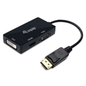 ADATTATORE DA DISPLAYPORT A VGA HDMI DVI EQUIP 133441NERO - EAN: 4015867227541 FINO:31/03