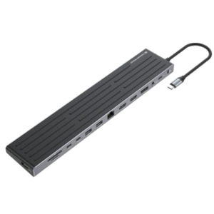 DOCKING STATION MST 14 IN1 CONCEPTRONIC DONN32B USB 3.2 GEN 1 2P HDMI,DP,GBE LAN,USB-A 5GBPS X3,USB-C 5GBPS X 2, SD,TF/MICROSD