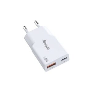 CARICABATTERIE USB PD GAN EQUIP 245522 A 2 PORTE 20W - SOTTILE - 1X USB-C - EAN: 4015867242179