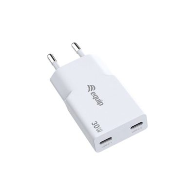 CARICABATTERIE USB-C PD GAN EQUIP 245524 A 2 PORTE 30W - SOTTILE - 1X USB-C - EAN: 4015867242193