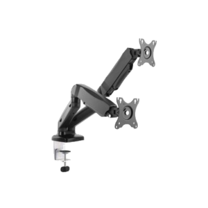 SUPPORTO X DOPPIO MONITOR DA TAVOLO 13"-32" EQUIP 650121 SUPP.FINO A 9KG - VESA FINO A 100X100 ROTAZIONE 360 -EAN:4015867224373