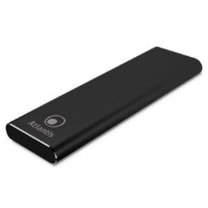 BOX EST.X SSD ATLANTIS A06-M2-SATA-01 DI TIPO M2.SATA CONN.TYPE-C USB3.1 - ALLUMINIO NERO FINO:31/12