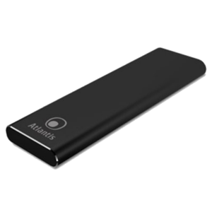 BOX EST.X SSD ATLANTIS A06-M2-SATA-01 DI TIPO M2.SATA CONN.TYPE-C USB3.1 - ALLUMINIO NERO FINO:31/12