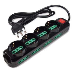 MULTIPRESA 12P TECNOWARE FMP12IIG ITA 16A - (4SCHUKO/ITA - BIPASSO) + 8ITA 10/16A + INTERRUTTORE NERA (BULK)