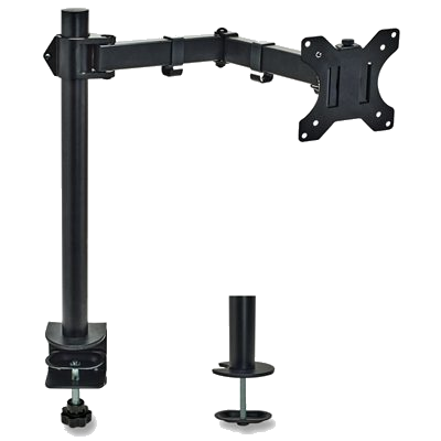 SUPPORTO A BRACCIO PER MONITOR 13"-32" OVERMUST FOVMMS17867 VESA: 75X75 - 100X100 ALTEZZA REG. - CARICO MAX 10KG NERO FINO:30/04