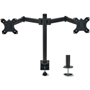 SUPPORTO A BRACCIO DOPPIO PER MONITOR 13"-32" OVERMUST FOVMMS17868 VESA: 75X75 - 100X100 ALTEZZA REG. - CARICO MAX 10KGX2 NERO