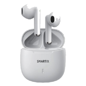 AURICOLARI WIRELESS TWS ATLANTIS SM60-FI9-W SUPP.BLUETOOTH 5.3V BASSA LATENZA-CON CUST. CON FUNZ.RICARICA -BIANCO