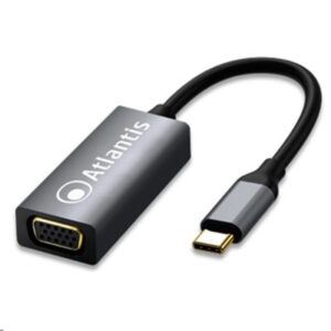 ADATTATORE TYPE-C A VGAATLANTIS A04-TC_VGA RISOL.1920X1080@60HZ-CAVO 8.5CM-ING: 1XTYPE_C - USCITA: 1X VGA