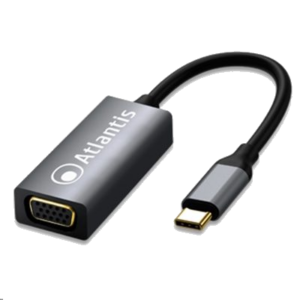 ADATTATORE TYPE-C A VGAATLANTIS A04-TC_VGA RISOL.1920X1080@60HZ-CAVO 8.5CM-ING: 1XTYPE_C - USCITA: 1X VGA