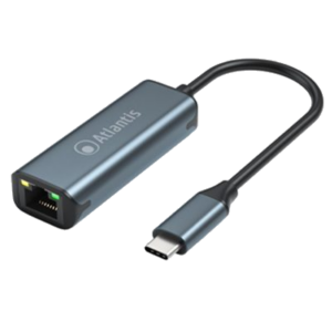 ADATTATORE TYPE-C A PORTA LAN GIGABIT ATLANTISA A04-TC_LAN- CAVO 8CM