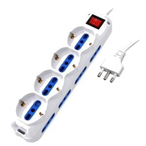 MULTIPRESA 12P ATLANTIS P011-SL2514-W BIANCA CON 4 SCHUKO/ITA-BIPASSO+8P ITALIANO/EUROPA-CONNET.BIPASSO 10A/16A SPINA 10A/16A