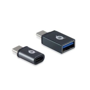 KIT ADATTATORE DA USB-C A USB-A 3.0 + ADATTATORE DA USB-C A MICRO USB CONCEPTRONIC DONN04G FUNZIONE OTG FINO:31/03