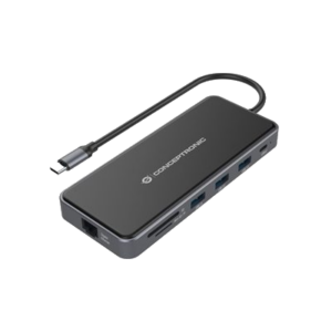 DOCKING STATION 12IN1 CONCEPTRONIC DONN15G USB 3.2 GEN 1 - 2X HDMI, VGA, USB-C DATA, 2X USB 3.0, USB 2.0, 100W USB PD