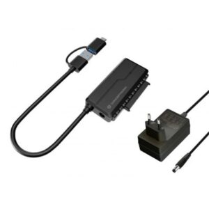 ADATTATORE USB3.0 SATA CONCEPTRONIC ABBY21B CON POWER ADAPTER -HDD/SSD SATA DA 2,5"/3,5"-CAVO USB C/A 2 IN 1