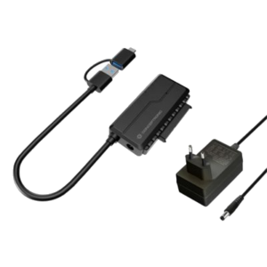 ADATTATORE USB3.0 SATA CONCEPTRONIC ABBY21B CON POWER ADAPTER -HDD/SSD SATA DA 2,5"/3,5"-CAVO USB C/A 2 IN 1