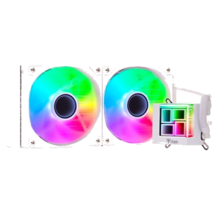 DISS A LIQUIDO ITEK HYDRO CUBE 240W ARGB - 240MM, SKT UNIVERSALE, PWM FAN BIANCO (ITLCHCA240W)