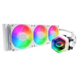 DISS A LIQUIDO COOLER MASTER MLW-D36M-A18PA-RW MASTERLIQUID 360 CORE II ARGB BIANCO LGA1851-1700 AM5-AM4 3XFAN 394X119,2X27,2MM