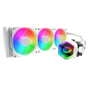 DISS A LIQUIDO COOLER MASTER MLW-D36M-A18PA-RW MASTERLIQUID 360 CORE II ARGB BIANCO LGA1851-1700 AM5-AM4 3XFAN 394X119,2X27,2MM