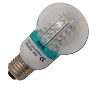 LAMPADA A LED NILOX 26NXLL2736002 E27- 36 LED - 1,9W - CLASSE A - COLORE LUCE BIANCA CALDA