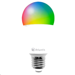 LAMPADA SMART BULK WI-FI 13W RGB (E27) ATLANTIS A17-SB13-RGBW COLORATA- CONTROLL.TRAMITE APP GRATUITA