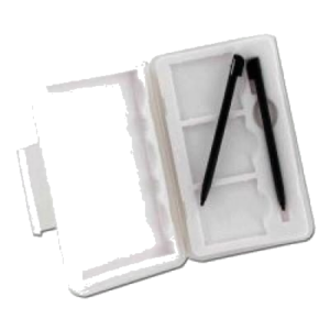 CUSTODIA X NINTENDO DS IN SILICONE BIANCO NILOX 11NX07CP00001 CON INCLUSE 2 PENNE