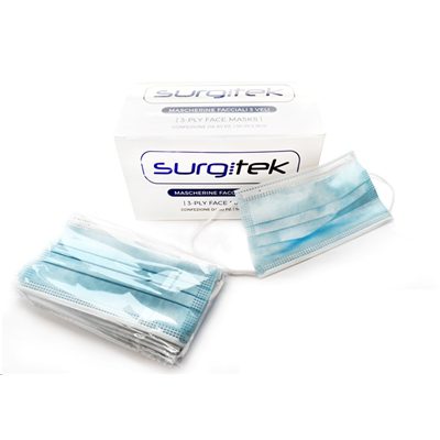 MASCHERINE CHIRURGICHE MONOUSO T020601 3 VELI(CONFEZIONE DA 50PCS)- DISP.MEDICO CLASSE 1-ISCR.MINISTERO DELLA SALUTE 1940310/R